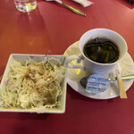 Supagettei Chao - セットのサラダ＆コーヒー(HOT)♪