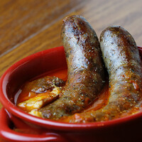 自家製サルシッチャ 白いんげん豆と野菜の軽いトマト煮込み