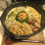 創作ラーメン STYLE林 本店 - 鶏どろろ味噌DX  白味噌バージョン　1,100円(税込)