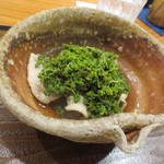 銀座おかもと - 豚のシャブシャブです。花山椒が贅沢に。