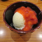 銀座おかもと - 今回のデザートはヨーグルトのシャーベットでさっぱりと。