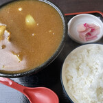 苗穂通り しあわせ食堂 - ミニカレーうどん ライス