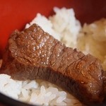 レストラン 大公 - 石焼すてーき定食（ひれ） オンザライス