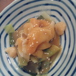 英鮨 - 貝柱とぬたの和え物★