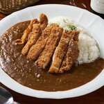 Extra large chicken cutlet curry