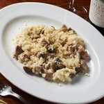 chicken and mushroom cheese risotto