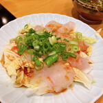 あじ平 - ぶつ切りてっさ