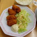来来亭 - 私が食べた牡蠣フライ ※拡大 (2023.01.28)