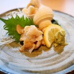 おけしょう鮮魚の海中苑 - ばい貝刺身