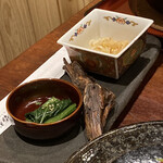 三代目 脇彦商店 名古屋 別邸 - ナムル3種類　苦手なヤツ抜きです笑