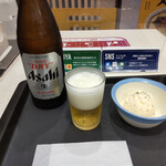 松屋 - 中瓶ビールはキャンペーンで390円+ポテサラ70円