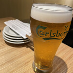 魚と酒と飯 マコトヤ - 生ビール