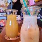 HAPPY Juice MAKER(フルーツショップカミヤ店内) - メロンスムージー＆メロンミルク