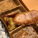 とんかつ けい太 - やはりワサビ醤油(● ˃̶͈̀ロ˂̶͈́)੭ꠥ⁾⁾