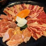 Anrakutei - もりもり満腹定食は、ファミリーカルビ&豚カルビですよ…