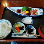 魚料理 常陸 - お刺身定食(上) 1,650円 ♪