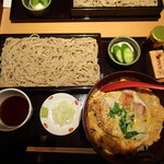 日本そば あけの蕎 - かつ丼と冷たい蕎麦