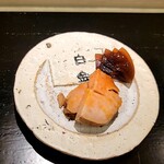 島津 - 鮟肝とスイカの奈良漬け