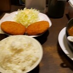 来来亭  - ミンチカツ定食