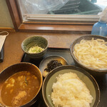 三六 - 月見カレーうどん ご飯