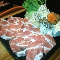 西新初喜 本店 - 熊本県産「とびうめ豚」じゃぶじゃぶランチ(1,280円)