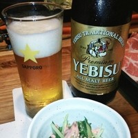 西新初喜 本店 - ランチビール♪