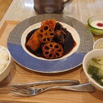 京熹 - ニンニク黒酢酢豚定食  ￥980