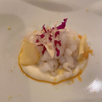 小笠原伯爵邸 - あおり烏賊のタリアテッレ　柑橘のピルピル