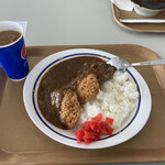 幸陽の杜 レストラン - 料理写真:カツカレー、ドリンクバー付き