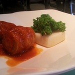 ＴＲＡＴＴＯＲＩＡ　ＳＣＡＣＣＯＭＡＴＴＯ - 縄産豚肉のトマト煮　アップ