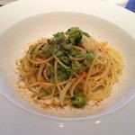 ＴＲＡＴＴＯＲＩＡ　ＳＣＡＣＣＯＭＡＴＴＯ - フェンネルとカラスミのアーリオ・オーリオ