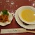 コーラル - 料理写真:コーンスープとサービスの自家製の切干大根の煮物