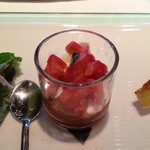 ＴＲＡＴＴＯＲＩＡ　ＳＣＡＣＣＯＭＡＴＴＯ - 前菜　カプレーゼ