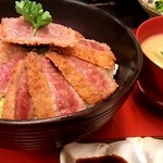 阿蘇 はなびし - 赤牛牛カツ丼 1250円