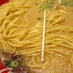 豚骨らーめん 福の軒 - 麺の細さ