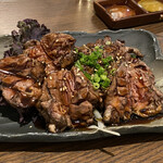 佳肴 わたなべ - 神レベルハツ焼き。切り目が入り旨み倍増