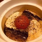 ごはんとおさけ おいとま - 秋刀魚、トマト、チーズリゾット。