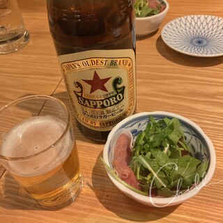 大衆酒場レインカラー - 瓶ビール&お通し