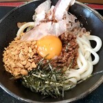 こがね製麺所 - ﾋﾟﾘ辛豚ﾐﾝﾁうどん（小・温）