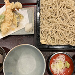 Teuchi Soba Shibata - ランチ　天せいろ蕎麦　1350円