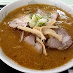 旭川市役所 地下食堂 - 味噌野菜チャーシューラーメン（570円）