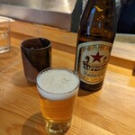 天ぷら 天若 - ビール