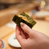 日本橋 蕎ノ字 - カエシ牡蠣を海苔で