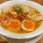 なにわ麺次郎 然 - 【大吟醸味噌ラーメン　味玉付　1250円】