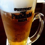 天ぷら 亀彦 - 生ビール