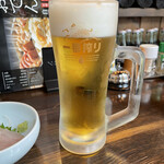 甲州屋台 酔録劇場 - ほろ酔いセットの生ビール