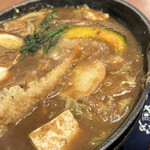 ばんどう太郎 - 味噌煮込みうどん+海老天トッピング（UP）