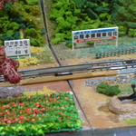 お食事処 相生 - 店内のジオラマ（お店の看板が飾られています）