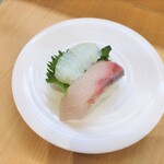 かっぱ寿司 - えんがわとブリ