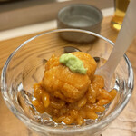 鮨おばな - うにパフェ スペシャリティです。